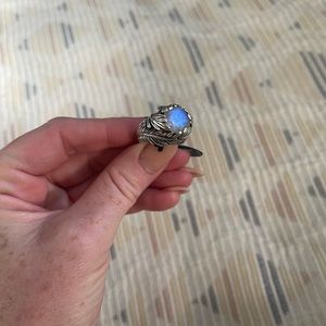 Bloodmilk Swan Somg Moonstone sz 5.25